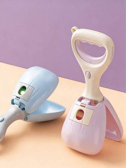 1pc Portable Dog Feces Scooter With Upgraded Garbage Bag Dispenser, Capable Of Efficient Garbage Collection, Including Leak Proof Garbage Bags, Perfect For Outdoor Use. Dog Feces Bag Storage Rack, Suitable For Small, Medium And Large Dogs, No Handheld Garbage Cleaning, Dog Supplies