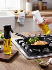 1/2/3个装橄榄油喷雾瓶，厨房烹饪烧烤用油喷雾器，雾化喷油器，母亲节礼物 - 白色 - 查看 4