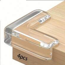 3 pièces/4 pièces Set Butoir de porte transparent [Adhésif sans impact], Protège-poignée de porte transparent, Coin anti-collision côté gauche, Design à coussin en silicone - Convient pour divers amortisseurs de meubles, Applicable aux sols en bois/carrelage, Convient pour la maison et le bureau - Aucun perçage requis - Voir 13