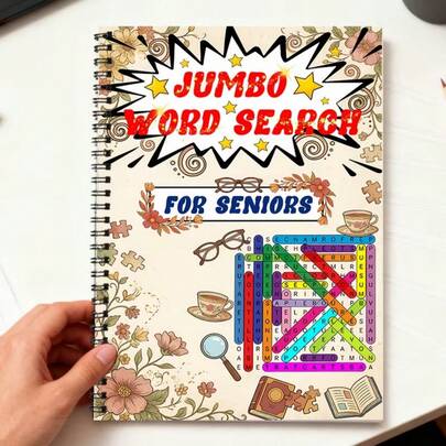 1 Piece Leisure Coloring Book, Spiral Bound Smooth Flipping Pages, Suitable For Elderly Cognitive Level, Focusing On Leisure, Can Exercise Memory And Concentration, Prevent Cognitive Decline, Easy To Use With No Sense Of Failure, An Excellent Choice For Brain Health Maintenance. A Perfect Gift For Family And Friends, Suitable For Holidays Like Easter, Halloween, Mother's Day, Christmas.