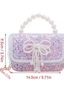 1pc Bag, Fashion Crossbody Bag, Super Mini Lipstick Bag, Lightweight Storage Bag, Handbag, Travel Bag, Party Coin Purse, Coin Pouch, Bow Shoulder Bag - Single Shoulder Crossbody Handbag - View 3