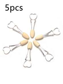 1/5/10pcs Crystal Clear Single-Head Sponge Eyeshadow Brush, Mini Sponge Makeup Brush, Eyeshadow Applicator Makeup Tools - Multicolor - View 8