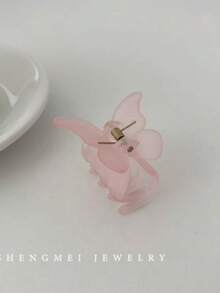 3个装女士塑料哑光蝴蝶小发夹，发爪 - 彩色 - 查看 6