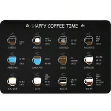 1件装咖啡机滴水垫，台面沥水垫，厨房餐垫，咖啡印花沥水垫，适用于厨房咖啡吧 - 彩色 - 查看 22