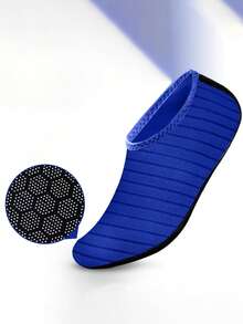 1/3/5双随机加厚蜂窝底沙滩袜，防滑防割耐磨瑜伽健身地板徒步赤脚鞋袜 - 彩色 - 查看 5