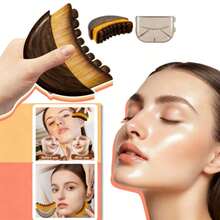 Lymphatic Contour Facial And Body Massage Brush, Face, Chin, And Jawline Shaping Lymphatic Drainage Massager, Ergonomic Design For Precise Skin Fit, Portable Facial Care, Esthetician Supplies, Massage, Facial Massage Tools. - Multicolor - View 6
