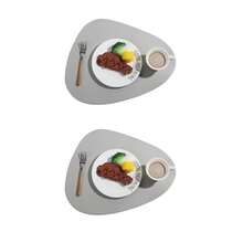 4件套黑色仿皮餐垫，耐磨可水洗，防滑耐热，易于清洁 - 彩色 - 查看 18