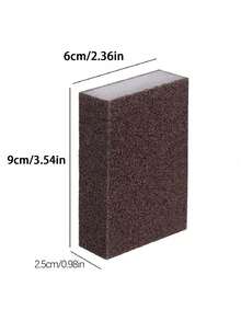 Bộ 2/4 miếng bọt biển tẩy rửa thần kỳ chứa carborundum, dùng để loại bỏ rỉ sét, làm sạch cặn vôi, chà rửa, nhà bếp, phòng tắm, gia đình. - Một kích thước - Xem 3