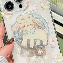 1个可爱兔子、绵羊、猫咪造型磁吸气囊手机支架，多功能Magsafe磁吸可拆卸手机支架 - 彩色 - 查看 6