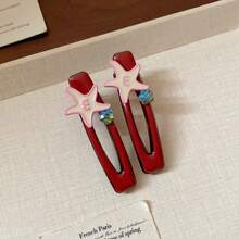 1 Pair Minimalist Star Side Hair Clips - Multicolor - View 9