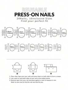 24pcs Short Oval 3D Gel Nail Stickers, Create Faux Pearl Flower Nail Art, French Acrylic Press-On Nails, Short Size Perfectly Fit False Nails Set, Includes: 1pc Jelly Gel And 1pc Nail File, Easy To Wear, French Nail Stickers Suitable For Women And Girls For Daily, Party And Other Occasions Nail Supplies - 多色 2 - 查看 7