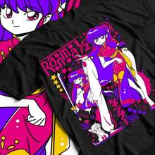 Unisex Ranma Saotome Anime T-Shirt, Genma Panda Manga Shirt, Anime Manga Shirt, Anime Lovers Shirt, Graphic Anime Tee, Manga Shirt, Anime. - Negro - Ver 8