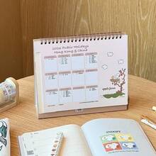 SNOOPY 1个可爱花生漫画12个月竖版翻页日历，史努比和查理·布朗漫画设计 | 方便查找的月份标签 | 非常适合办公室、学校和家庭桌面整理 | 史努比粉丝、儿童和成人的理想之选 | 返校和假期礼物 - 彩色 - 查看 4