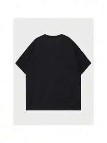 Mens Cotton Tanuki Kaiju Graphic Japanese Monster T Shirt Street Casual Style Tee For Men And Women - 黑色 - 查看 5