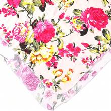 Receiving Blanket Headband Set Flower Print Baby Swaddle Blankets - Beige - View 5