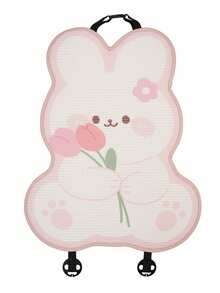 Cute Pink Rabbit Car Seat Cover, Breathable Mesh Cushion, Cartoon All Season Universal Car Seat Pad - Honeycomb - View 12