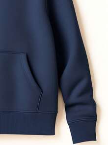 California Children's Fleece Tracksuit Set - 藏蓝色 - 查看 5