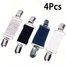 1Pc/2/3/4Pcs Dress Waist Cincher Clip Set, Elastic Clothing Clips, Tight Dress Cardigan Neckline Clips, Shirt Clips, Back Waist Cincher Clips, Shawl Clips, Vintage Sweater Clips For Women, Scarf Buckle Anti-Exposure, Collar Scarf Clips, Niche Women's Elastic Waist Cincher Clips - Multicolor - View 15