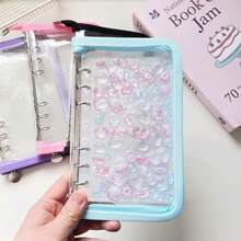 1 Pc A6 Transparent Sticker Book, Loose-Leaf Binder, Sticker Album, Sticker Pages, Stamp Collection Book, Pocket Book, 3D Stickers, Sticker Book, Photo Storage Sleeves, Book Cover, Collectible Card Box, Photo Album, Budget Planner, Diary, Notebook, Office Supplies - A6 - View 2