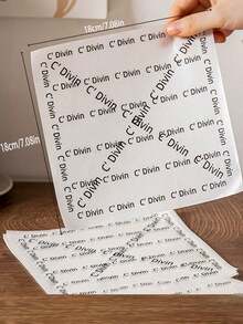 100pcs Minimalist Cartoon Pattern Baking Paper, Valentine's Day Cookie Gift Wrapping Paper, Handmade Paper, Baking Paper, Grease-Proof Food Packaging Paper, Wax Paper Baking Tools, Kitchen Accessories, Cooking Supplies. The Pattern Arrangement May Vary Slightly In Each Batch. Back To School Season - View 3