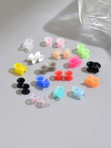 20个9毫米超薄硅胶耳扩，朋克风耳饰，简约时尚耳塞，男女通用 - 耳廓 - 查看 17