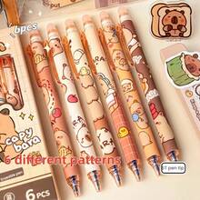 1/3/6支可擦凝胶笔，适用于办公用品、学校用品、返校礼物 - 彩色 - 查看 12