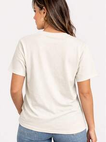 Women's Printed T-Shirt Latina 100% Premium Cotton Brazilian Do It Better Brazilian Culture Brazil Hexa World Cup Football - 白色 - 查看 2