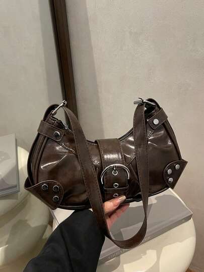 New Fashion Decorative Handbag Shoulder Bag, Suitable For Parties, Outings, Vacations, Shopping And Daily Use, Can Store Coins, Phones, Also Suitable As A Work Bag For White-Collar Workers, College Students And Office Workers, Elegant Ladies Bag