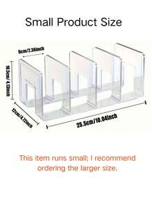 4pcs Transparent Plastic Bag Organizer Dividers, Acrylic Wardrobe Storage Racks, Handbag Organizer Holders, Clear Bag Organizers - Clear - View 13