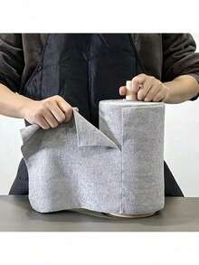 一卷20片可重复使用的清洁湿巾，总长4米，多用途毛巾替代品，适用于客厅、卧室、厨房清洁 - 多色 - 查看 3