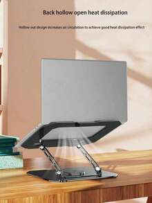 1pc Oversized Ergonomic Laptop Stand - 360° Rotation, Adjustable Carbon Steel Desktop Laptop Riser, Compatible With 10-17.3 Inch Laptops, Ideal For Home & Office - View 6