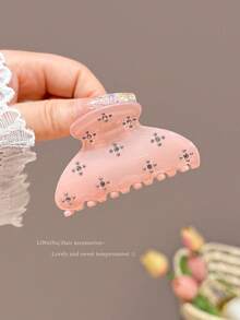 1个/4个装优雅水晶珍珠发夹，公主风半扎发爪，2026新款发饰 - 彩色 - 查看 5