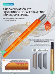 Rizador de Cabello Profesional 9mm Ultra Delgado para Rizos Definidos Tipo Afro, Teddy, Hippie y Espiral Compacta, Tenaza para Cabello con Tubo Fino para Volumen Intenso y Estilo Vintage, Plancha Rizadora con Recubrimiento Cerámico y Turmalina para Brillo Natural, Tecnología PTC de Calentamiento en 30s con Temperatura Estable 180°C y 210°C para Cabello Fino, Normal o Grueso, Tenaza para Peinar con Cable Giratorio 360° y Punta Fría para Manejo Cómodo, Herramienta de Estilizado para Mujer y Hombre Ideal para Fleco, Patillas y Cabello Corto, Rizador Profesional para Crear Rizos Pequeños, Ondas Retro y Textura Abundante, Ideal para Cabello Lacio que Busca Apariencia de Cabellera Abundante, Estilizador de Cabello con Diseño Ergonómico para Uso Diario en Casa o Salón, Rizador Compacto para Estilo Afro, Rizos Definidos y Peinado con Volumen Visible y Duradero - Tipo de Enchufe A USA (110-127V) - Ver 9