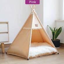 四季通用封闭式宠物帐篷，猫床/狗屋，保暖可水洗，适合猫狗 - 彩色 - 查看 14