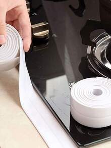 1 Cuộn băng keo bịt kín khe hở phòng tắm, bồn rửa mặt, bồn tắm, băng keo dán tường tự dính chống thấm nước bằng PVC màu trắng dùng cho phòng tắm, bồn rửa mặt, bồn tắm, nhà vệ sinh. - 1PC - Xem 7