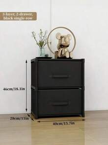 1件装简易储物柜，带多层抽屉，卧室内衣收纳柜，家用组装式储物架，落地式组装储物架 - 彩色 - 查看 20