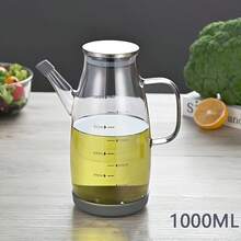 Botol Minyak Kaca Borosilikat, Tersedia dalam Ukuran Besar, Sedang, dan Kecil - Wadah Minyak Dapur Tahan Suhu Tinggi, Anti Bocor, dengan Corong Anti Tetes, Botol Minyak Kaca Tahan Lama, Cocok untuk Memasak dan Memanggang. - MultiWarna - View 7