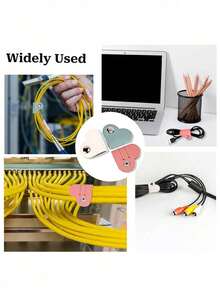 Hộp đựng dây cáp hình trái tim - Hộp đựng tai nghe và dây sạc bằng da giả, giá đỡ chống rối dây, thích hợp cho du lịch và để bàn (Phong cách Bohemian, nhiều màu sắc), món quà tuyệt vời cho Halloween, Giáng sinh và Lễ Tạ ơn, vật dụng cần thiết khi đi du lịch. - Nhiều màu - Xem 4