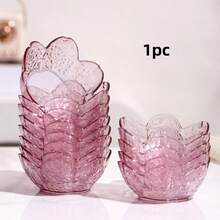 Bộ 1/2/4/6/10 món đựng nước chấm hoa anh đào, đĩa khai vị bằng nhựa trong suốt hình hoa anh đào màu hồng, bát chấm, đĩa nếm, đĩa ăn, bát đựng gia vị, bát nhỏ, đĩa đựng kem, đồ ăn nhẹ và nước tương. - Nhiều màu - Xem 11