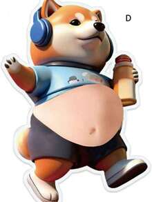 2pcs Anti-Collision Dog Truck Silicone Stickers, Car Decals, Suitable For Car Doors, Exterior, Trucks, Home Walls, Furniture, Cabinets, Great Valentine's Day Gift (Random Size) - Multicolor - View 11