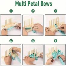 Upgraded Bowknot Weaving Tool, Multi-Functional Bowknot Maker With 12 Wooden Sticks, Double-Sided Hole Puncher, More Stable And Durable - Enhanced Version Of the Large Bow Tool - View 4