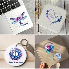 4 Packs Professional-Grade UV DTF Cup - Suitable For 16 Oz Travel Mugs, Mental Health Insulated Cup | Permanent Scratch-Resistant Transfer, Compatible With Glass And Ceramic Mugs, Easy-Peel UV DTF Transfer, Perfectly Fits Smooth Curved Surfaces - Multicolor - View 5