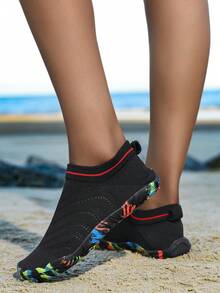 Unisex Water Shoes For Swimming, Beach, Diving, Non-Slip And Scratch-Resistant, Soft Bottom Beach Socks - Black - View 4