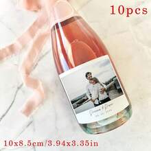1-10张个性化礼品标签,定制葡萄酒标签,高品质照片贴纸,适用于求婚礼物、结婚礼物、新郎新娘、订婚、个性化婚礼用品、周年纪念情侣礼物、生日派对用品 - F-酒瓶標籤B - 查看 16