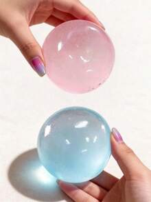 POKOJA LAND 1pc/2pcs Moldable Slow Rebound Blue Coconut Oil Handmade Squeezing Ball, 6cm Round Malt Stress Relief Squeeze Toy, Suitable For Ideal Holiday Gifts, Fun & Cute Gifts, Birthday Gifts, Easter Gifts, Halloween Gifts, Christmas Gifts, Party Favor Filler - 1PC - 查看 4