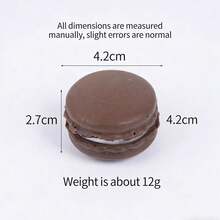 2026 1 Stück Sommer Neuankömmling simulierter Macaron Sandwich Keks Quetschspielzeug - PU weiches simuliertes Brot - Stressabbau Spielzeug - Geburtstagsgeschenk - Ostergeschenk - perfektes Geschenk - Verschiedenfarbig - Übersicht 17