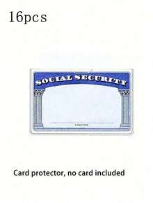 Transparent PVC Waterproof Medical/Social Security Card Protector - Clear Vinyl Plastic Card Holder, Suitable For Insurance Cards, Social Security Cards, Metro Cards, Driving Licenses Or Other Cards, Can Be Used As Card Holder, Wallet, Business Card Holder, Credit Card Holder, ID Card Holder, Unisex MMJD - Thông thoáng - Xem 3