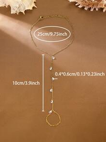 Tsnamer 1 Women's Gold Anklet, Women's Stainless Steel Teardrop Anklet, Exquisite Anklet Set With Cubic Zirconia, Stainless Steel Waterproof Design, Beach Anklet Jewelry Crafted For The Sensual Woman Summer - Anklets - View 2