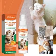 YEGBONG Spray de soin doux pour chat, formule naturelle apaisante, réduit les griffures et les morsures, spray de protection pour la maison - Voir 4