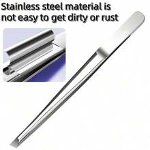 High Quality Stainless Steel Eyebrow Tweezers, Hair Removal Pliers, Ingrown Hair Tweezers, Angled Eyebrow Tweezers, Facial Care Tools - Upgraded Version - View 5
